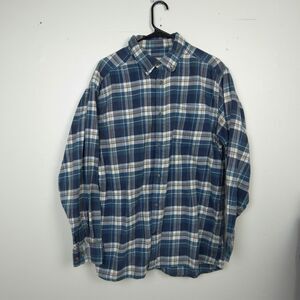 Mountain Khakis Flannel Shirt Men Large Relaxed Fit Multicolor Plaid 100%Cotton